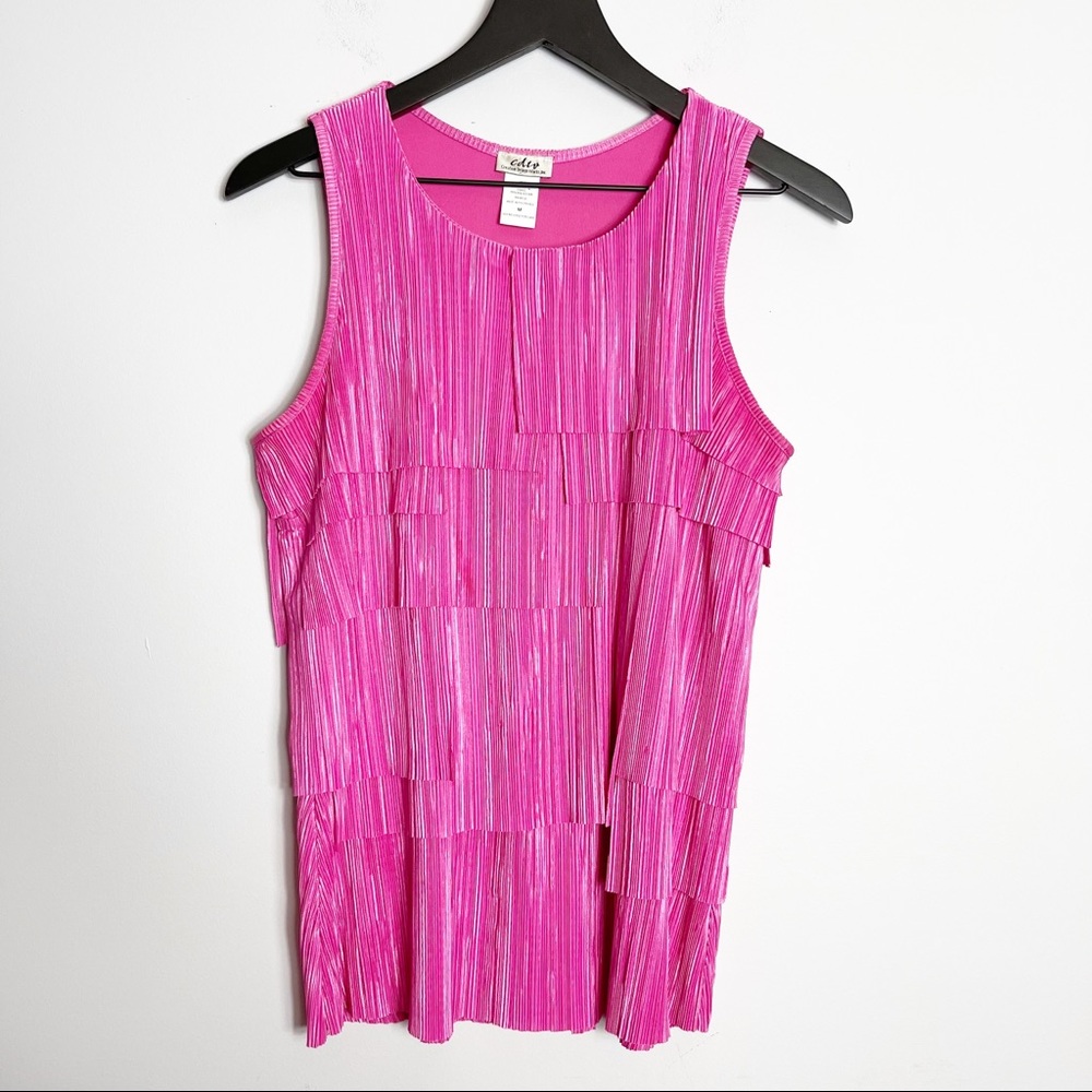 CDW M Pink Sleeveless Layer Tank Top